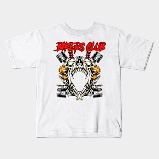 Skull bikers club Kids T-Shirt